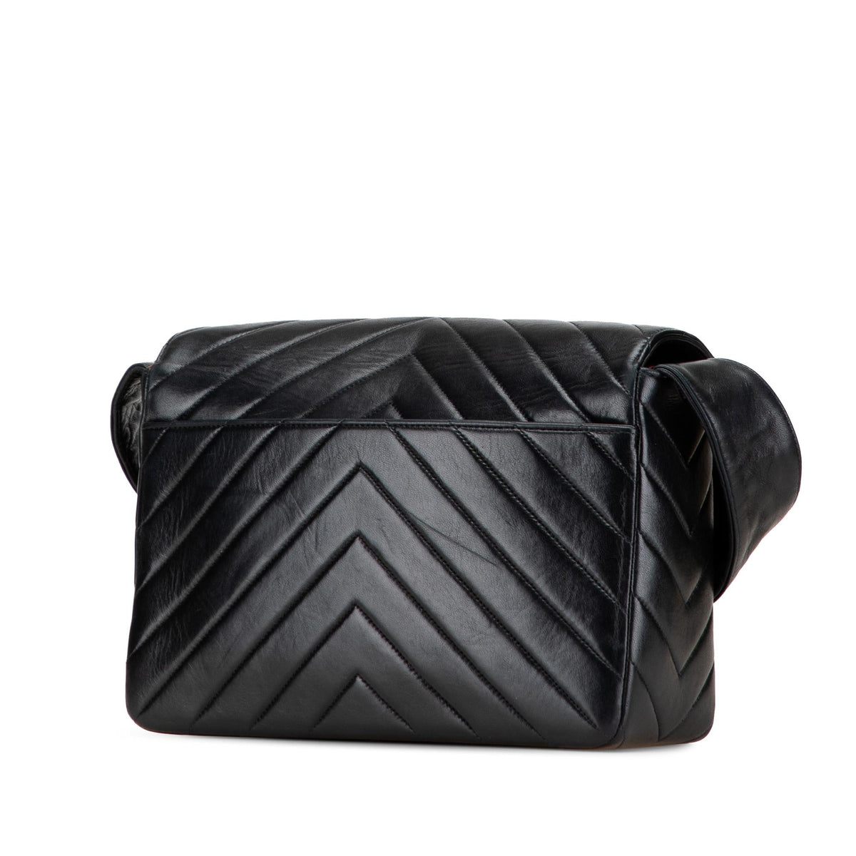 Chanel CC Chevron Lambskin Flap