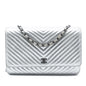 Chanel CC Chevron Metallic Lambskin Wallet On Chain