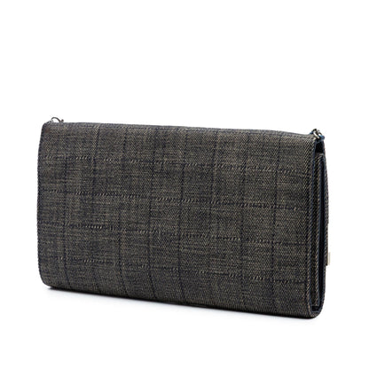 Chanel CC Choco Bar Denim Chain Flap