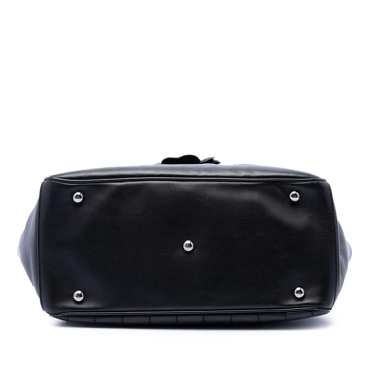Chanel CC Choco Bar Lambskin Camellia No 5 Tote