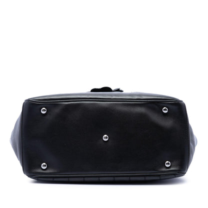 Chanel CC Choco Bar Lambskin Camellia No 5 Tote