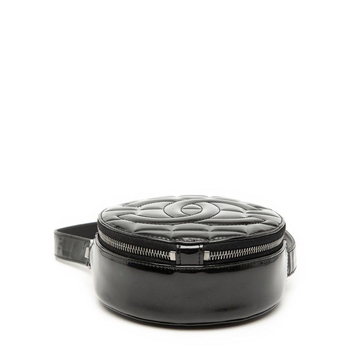 Chanel CC Choco Bar Patent Round Shoulder Bag