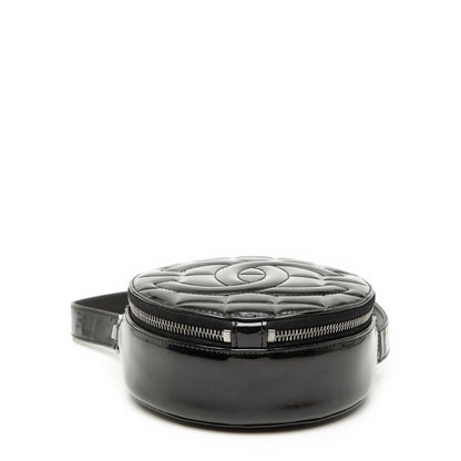 Chanel CC Choco Bar Patent Round Shoulder Bag