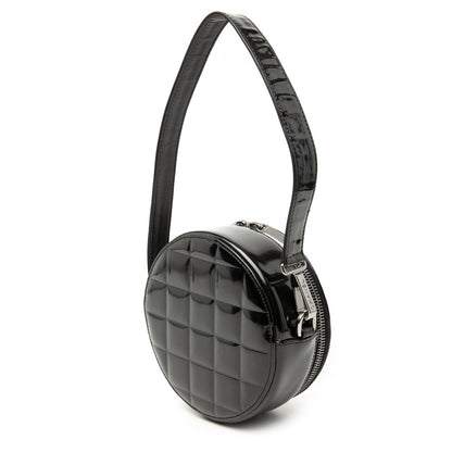 Chanel CC Choco Bar Patent Round Shoulder Bag