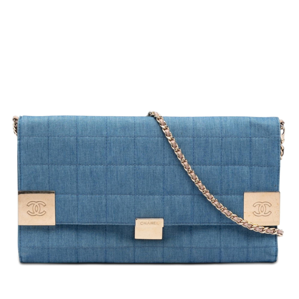 Chanel CC Chocolate Bar Denim Flap