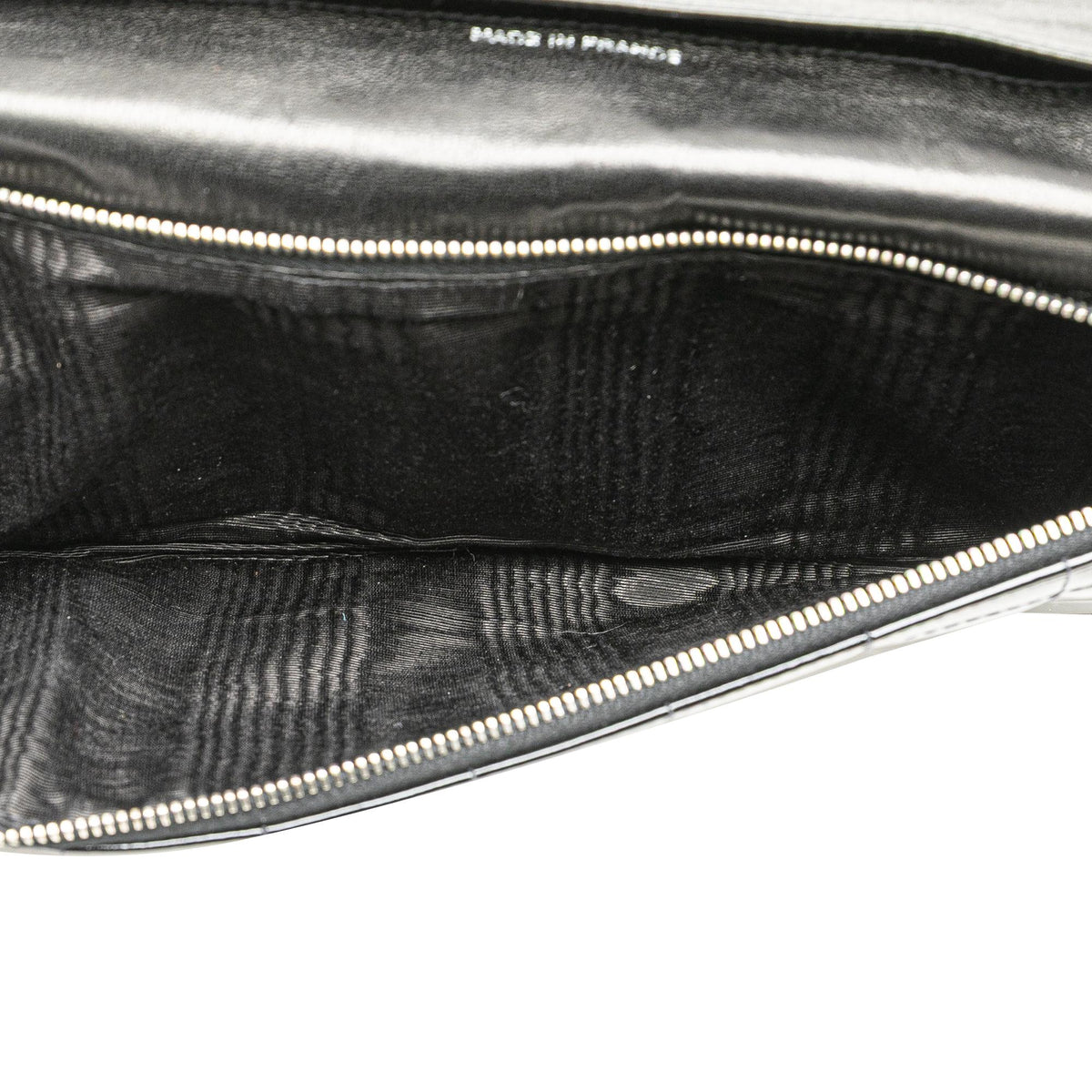 Chanel CC Chocolate Bar Patent Clutch on Chain