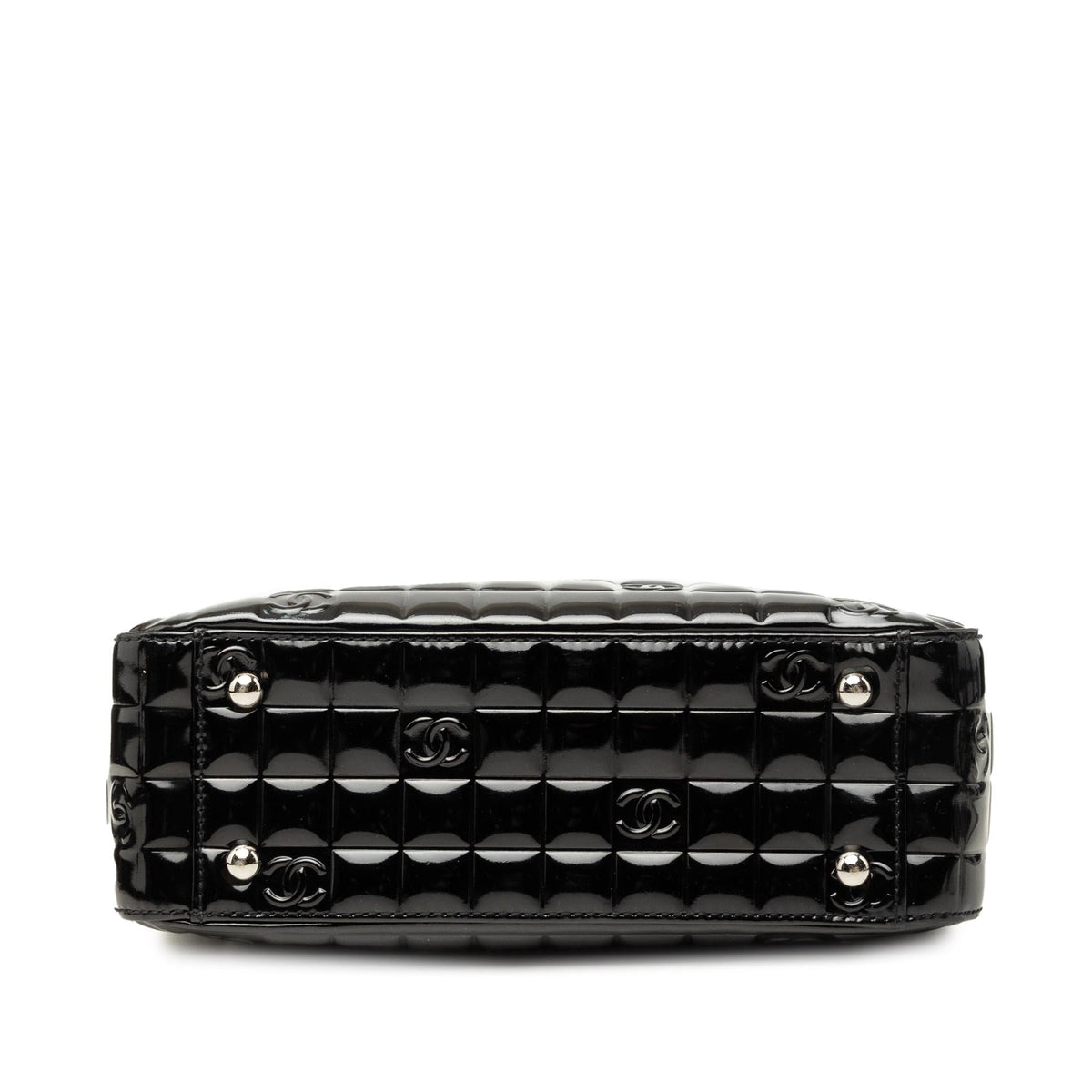 Chanel CC Chocolate Bar Patent Tote