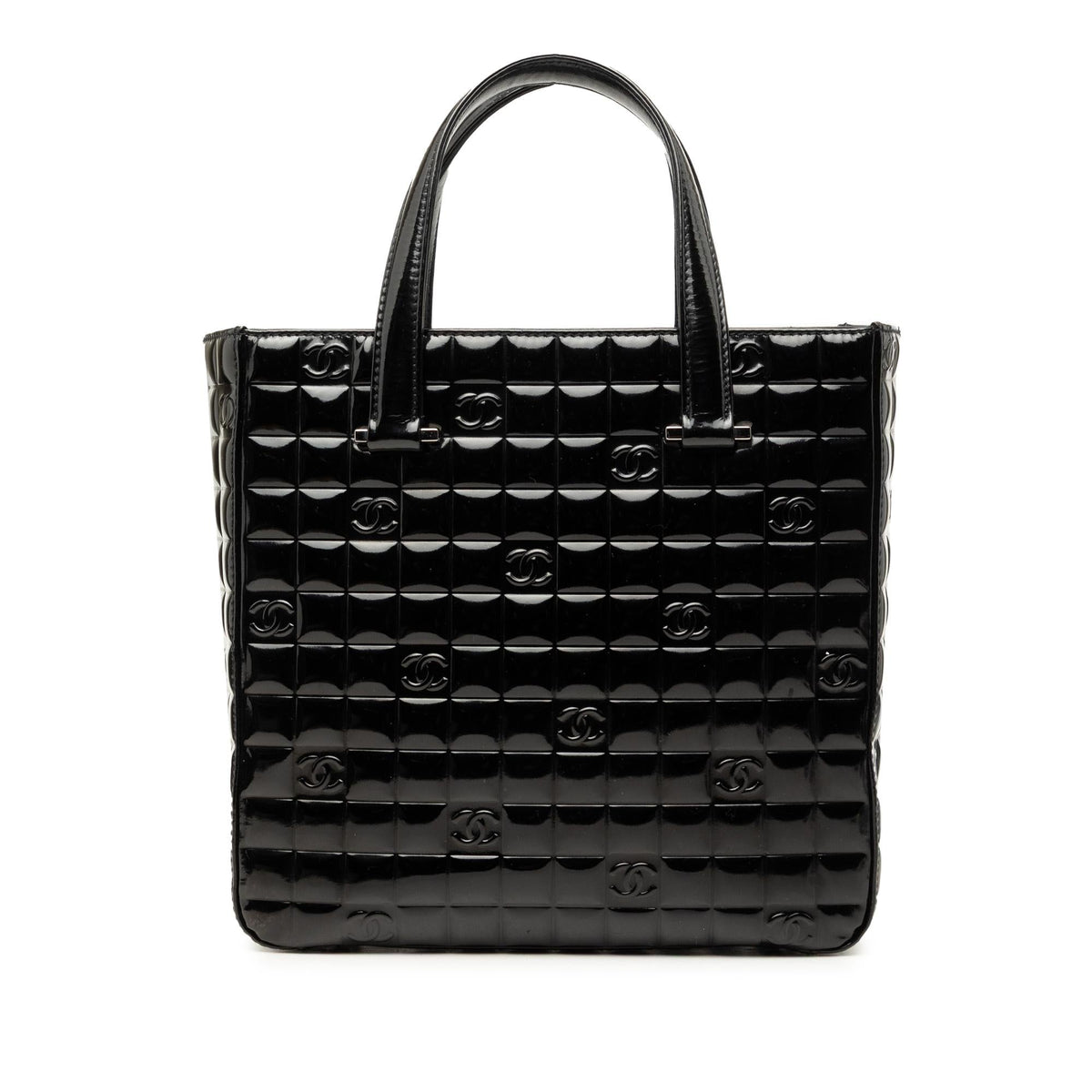 Chanel CC Chocolate Bar Patent Tote