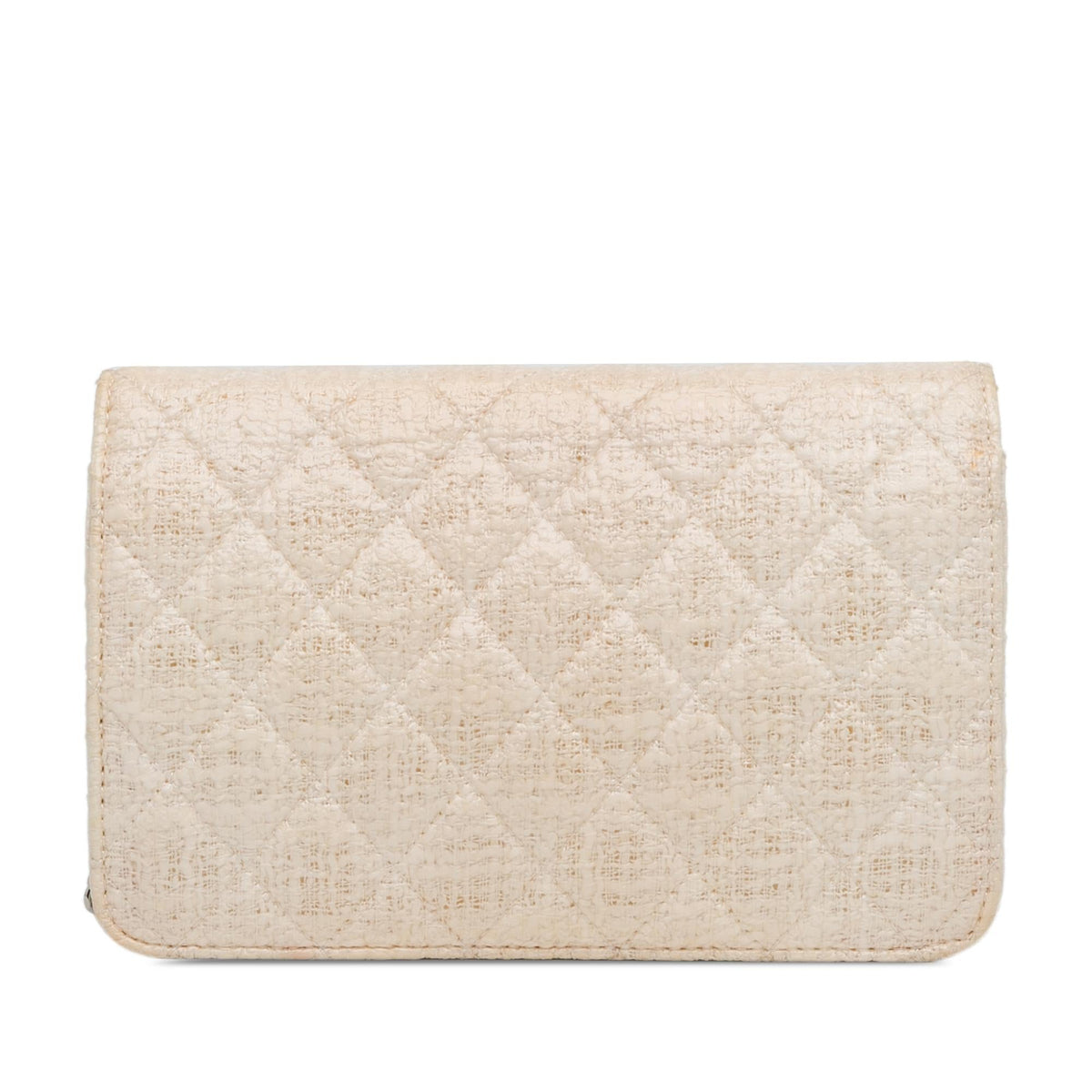 Chanel CC Coated Tweed Wallet On Chain
