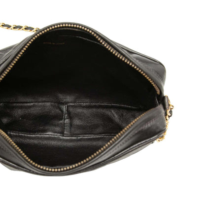 Chanel CC Diamond Quilted Lambskin Tassel Camera Bag