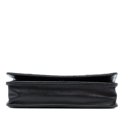 Chanel CC Embossed Lambskin Diamond Wallet On Chain