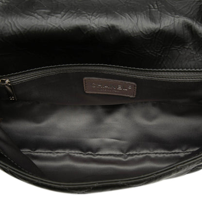Chanel CC Glazed Quilted Calfskin Single Flap
