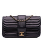 Chanel CC Horizontal Quilted Lambskin Double Flap