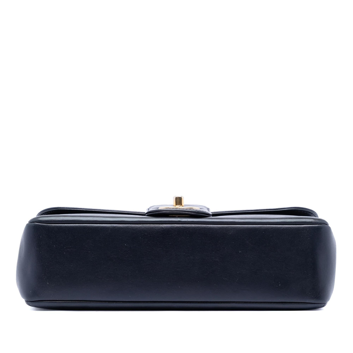 Chanel CC Horizontal Quilted Lambskin Double Flap