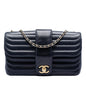 Chanel CC Horizontal Quilted Lambskin Double Flap