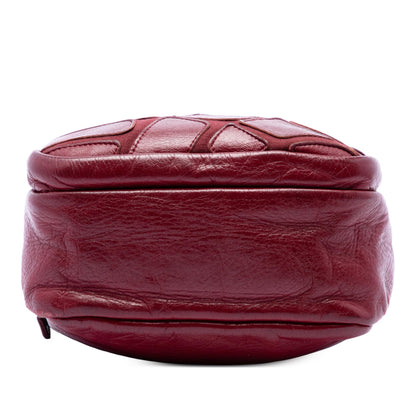 Chanel CC Jersey and Lambskin Scale Camera Bag