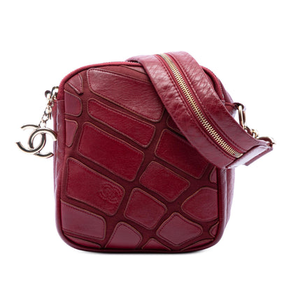 Chanel CC Jersey and Lambskin Scale Camera Bag