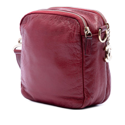 Chanel CC Jersey and Lambskin Scale Camera Bag