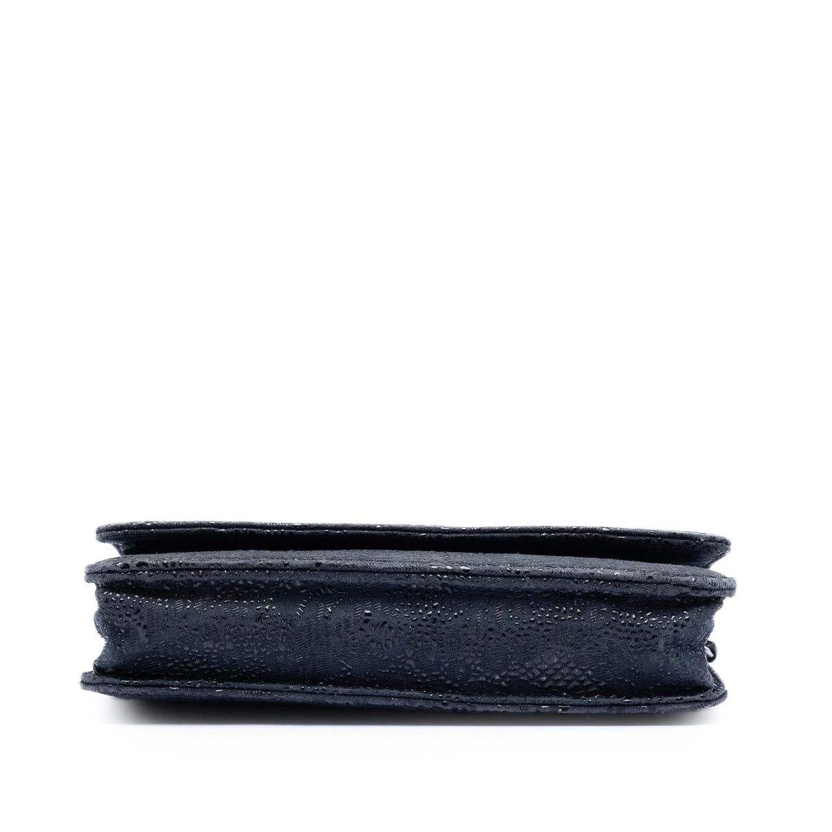 Chanel CC Lace Overlay Goatskin Wallet On Chain