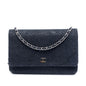 Chanel CC Lace Overlay Goatskin Wallet On Chain