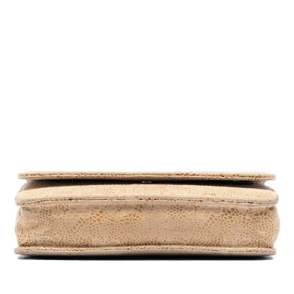 Chanel CC Lace Overlay Goatskin Wallet On Chain