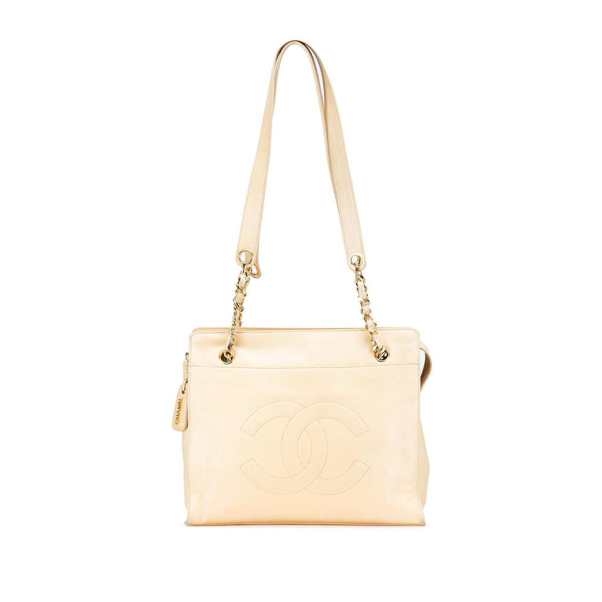 Chanel CC Lambskin Chain Tote