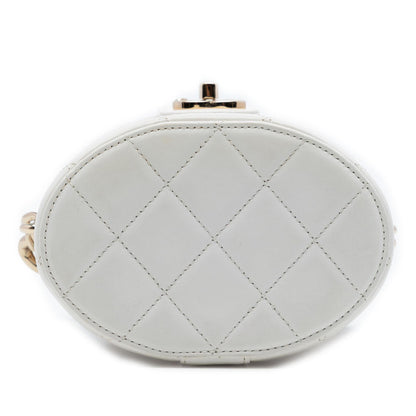 Chanel CC Lambskin Elegant Chain Vanity Case