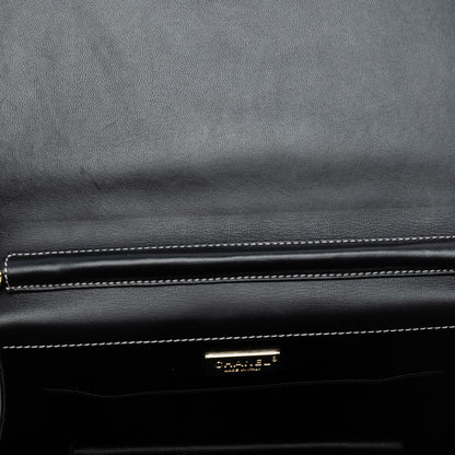 Chanel CC Lambskin Embroidered Clutch With Chain