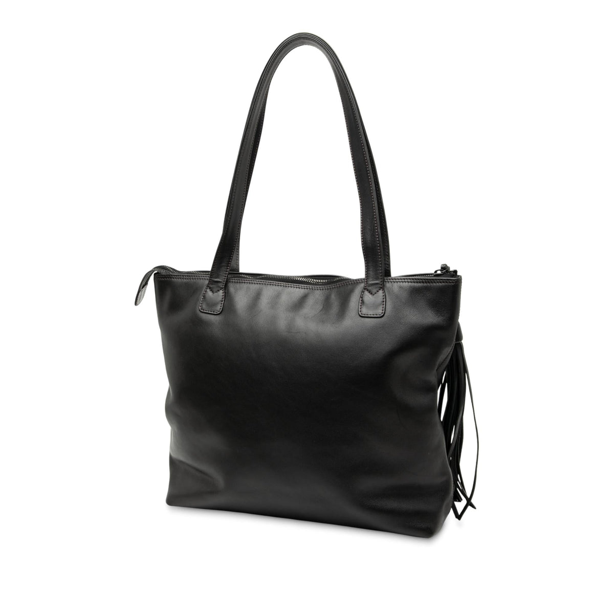 Chanel CC Lambskin Tassel Tote