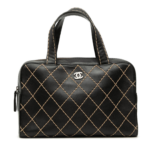 Chanel CC Lambskin Wild Stitch Handbag