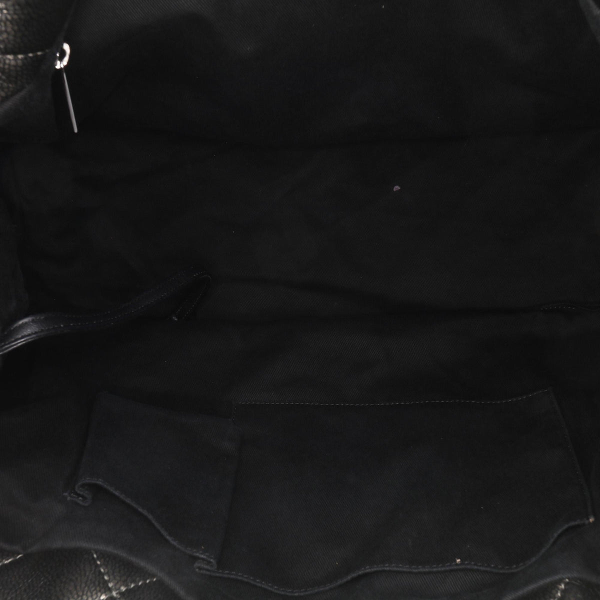 Chanel CC Metallic Caviar Soft Tote