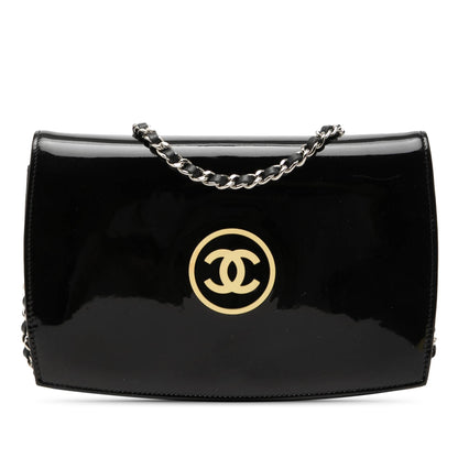 Chanel CC Patent Compact Wallet On Chain