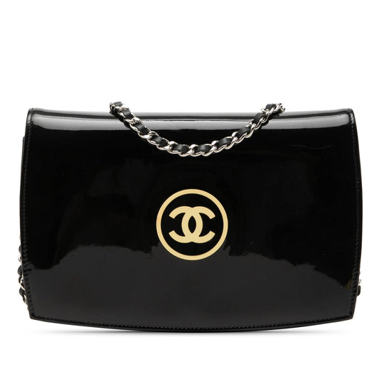 Chanel CC Patent Compact Wallet On Chain