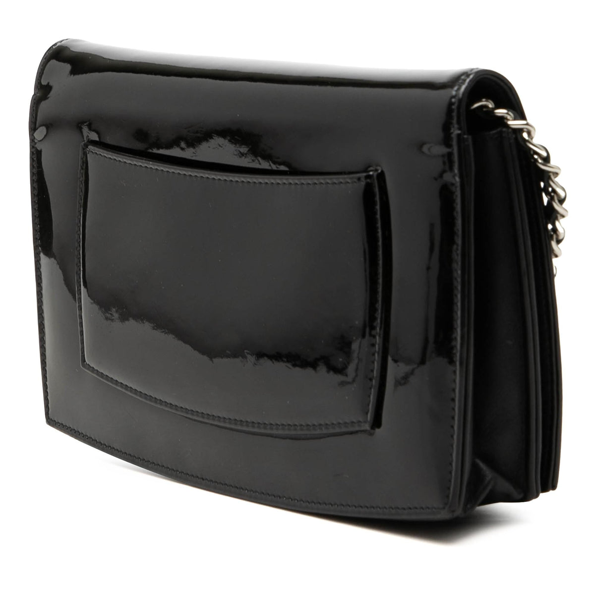 Chanel CC Patent Compact Wallet On Chain