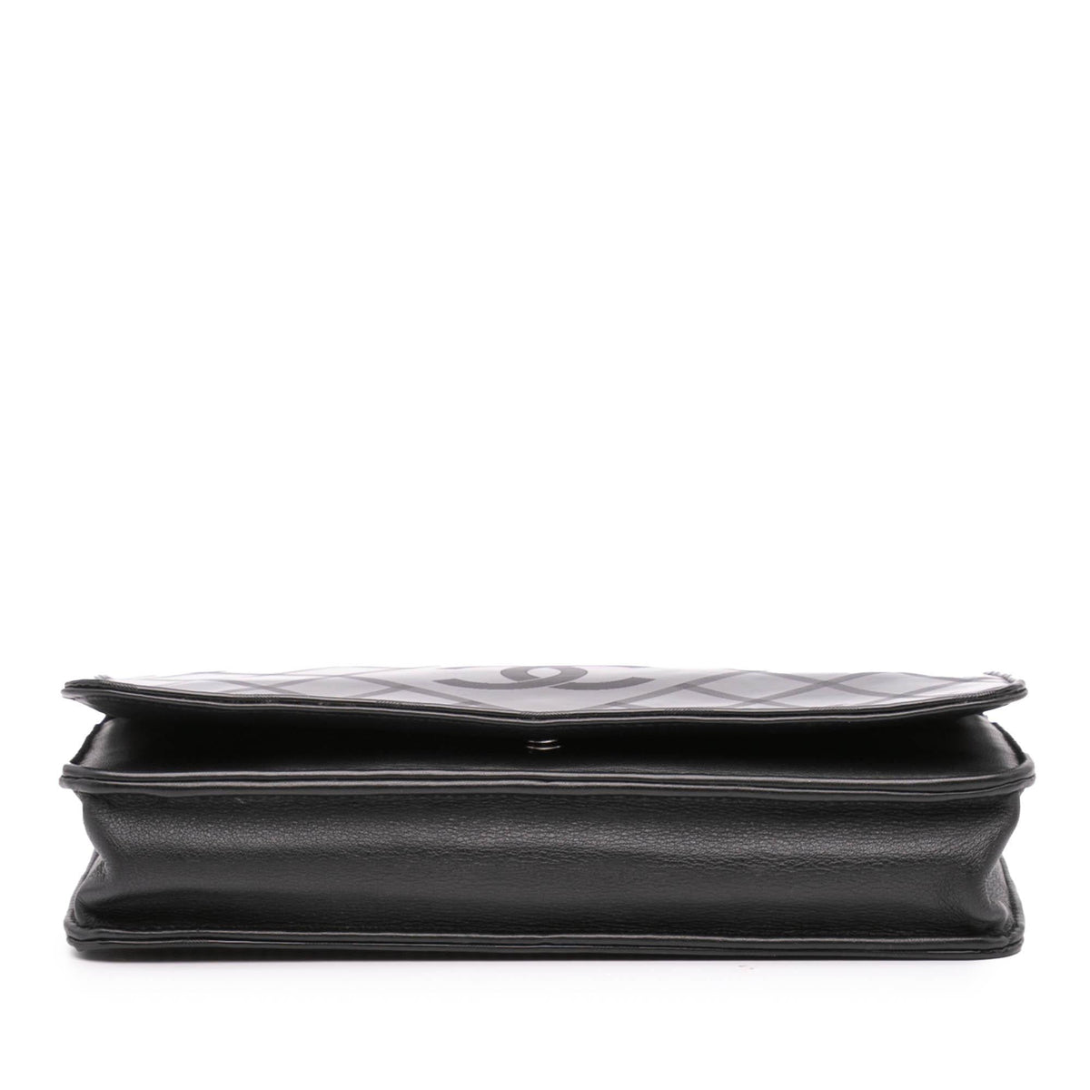 Chanel CC Patent Diamond Wallet On Chain