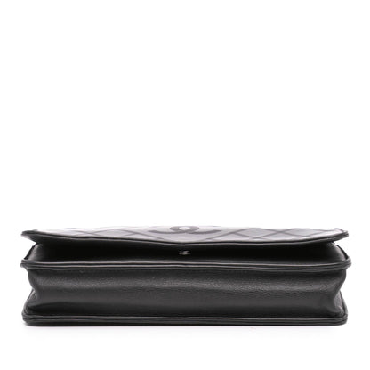 Chanel CC Patent Diamond Wallet On Chain