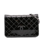 Chanel CC Patent Diamond Wallet On Chain