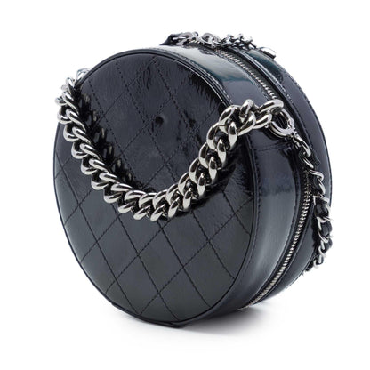 Chanel CC Patent Round as Earth Bag