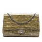 Chanel CC Patent Striped Flap Clutch with Chain