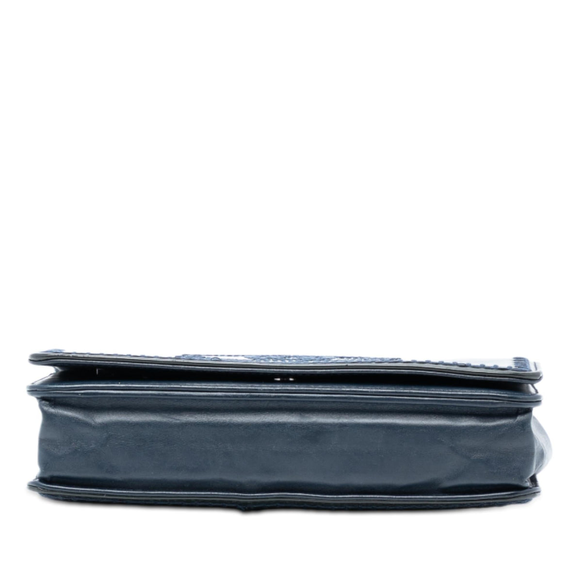 Chanel CC Patent Whipstitch Wallet On Chain