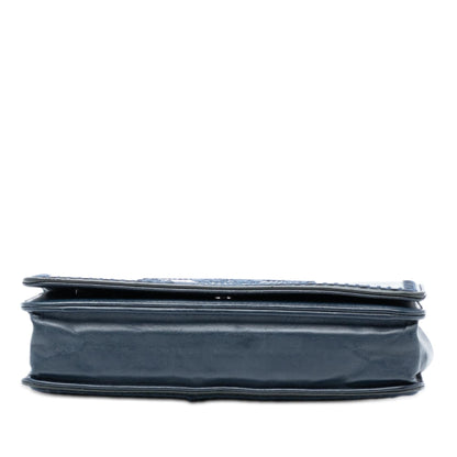 Chanel CC Patent Whipstitch Wallet On Chain