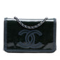 Chanel CC Patent Whipstitch Wallet On Chain