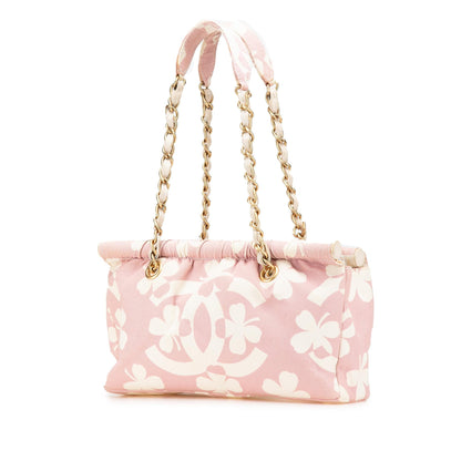 Chanel CC Printed Canvas Clover Shoulder Bag
