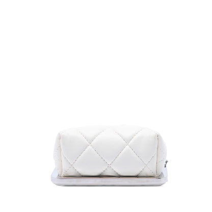 Chanel CC Quilted Acrylic and Lambskin Evening Clutch With Chain