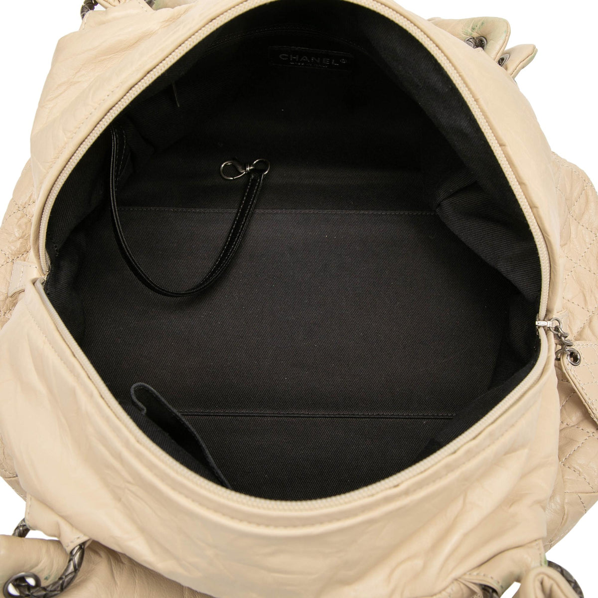 Chanel CC Quilted Aged Calfskin Coco Rider Bowling Bag