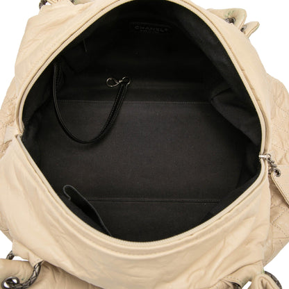 Chanel CC Quilted Aged Calfskin Coco Rider Bowling Bag