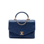 Chanel CC Quilted Calfskin Metal Top Handle Envelope Flap