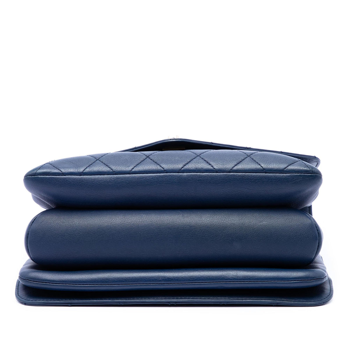 Chanel CC Quilted Calfskin Metal Top Handle Envelope Flap