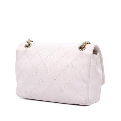 Chanel CC Quilted Calfskin Single Flap