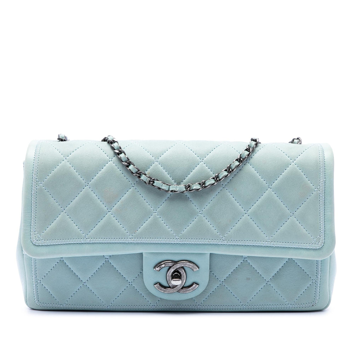 Chanel CC Quilted Calfskin Single Flap